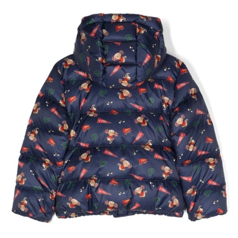 POLO RALPH LAUREN KIDS
Polo Bear-print feather-down jacket size 24 months